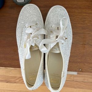 Kate Spade x Keds Glitter Platform Sneakers 9